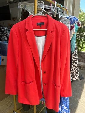 Red/Orange textured blazer